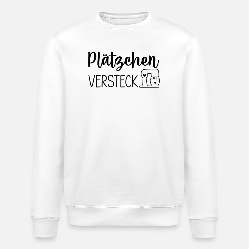 Plätzchen Versteck - Stanley/Stella Unisex Bio-Sweatshirt ROLLER - Weiß