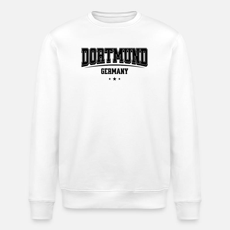 Dortmund City Statement Design - Stanley/Stella Unisex Bio-Sweatshirt ROLLER - Weiß