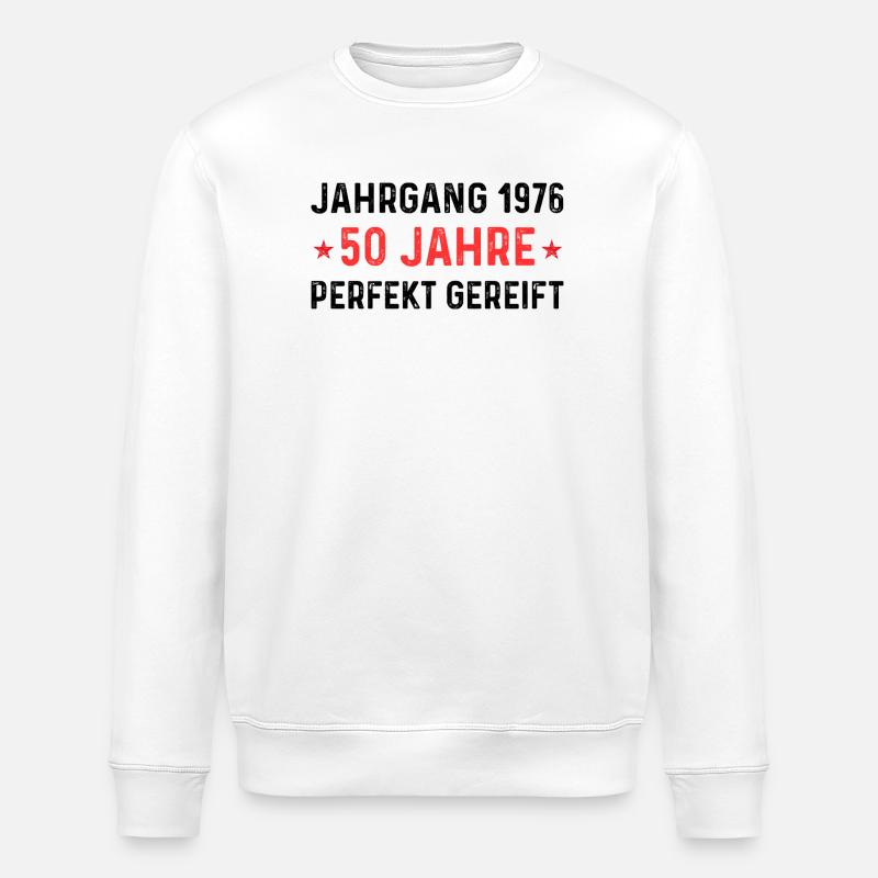 Millésime 1976 – 50 ans parfaitement maturé - Sweat bio ROLLER Stanley/Stella Unisexe - blanc