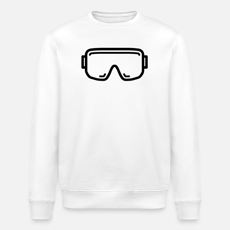 Schutzbrille - Stanley/Stella Unisex Bio-Sweatshirt ROLLER - Weiß