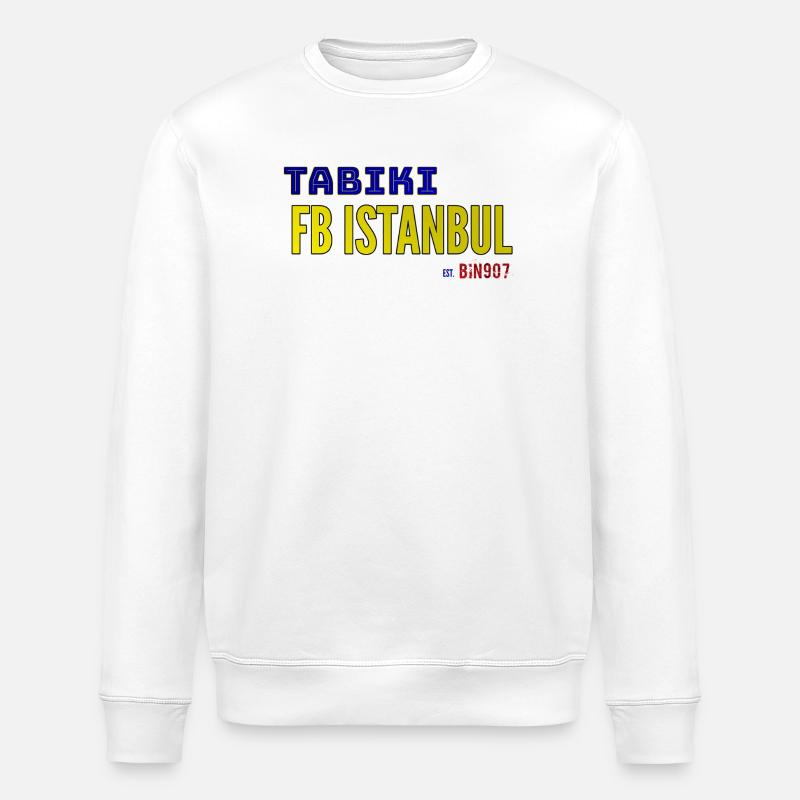 TABIKI FB ISTANBUL Kontrast-Design - Stanley/Stella Unisex Bio-Sweatshirt ROLLER - Weiß