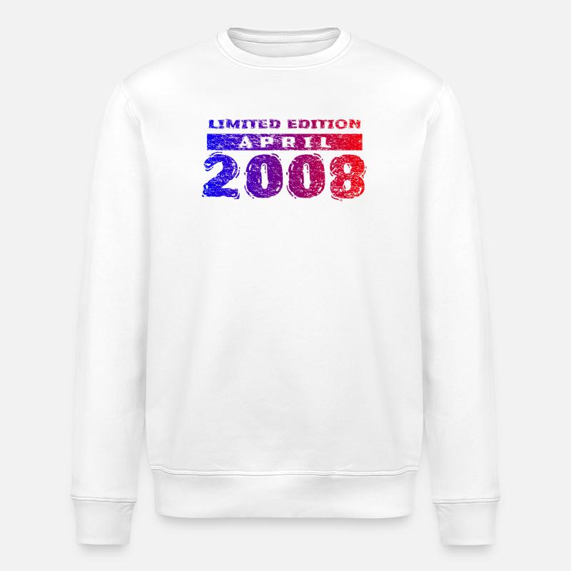 18e anniversaire Édition Limitée 04/2008 - Sweat bio ROLLER Stanley/Stella Unisexe - blanc