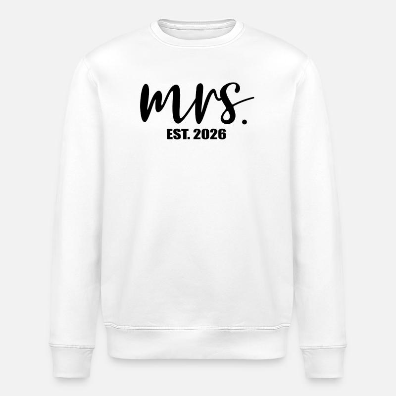Minimalism Bride Mrs. 2026 - Stanley/Stella ROLLER Unisex Organic Sweatshirt - white