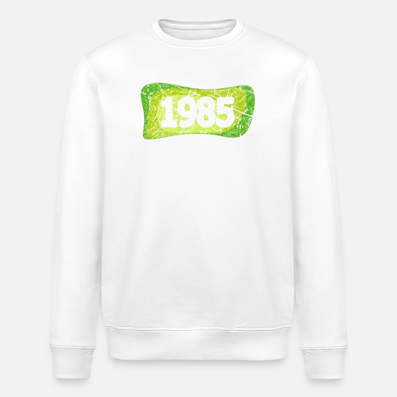 Rétro 1985 - Sweat bio ROLLER Stanley/Stella Unisexe - blanc