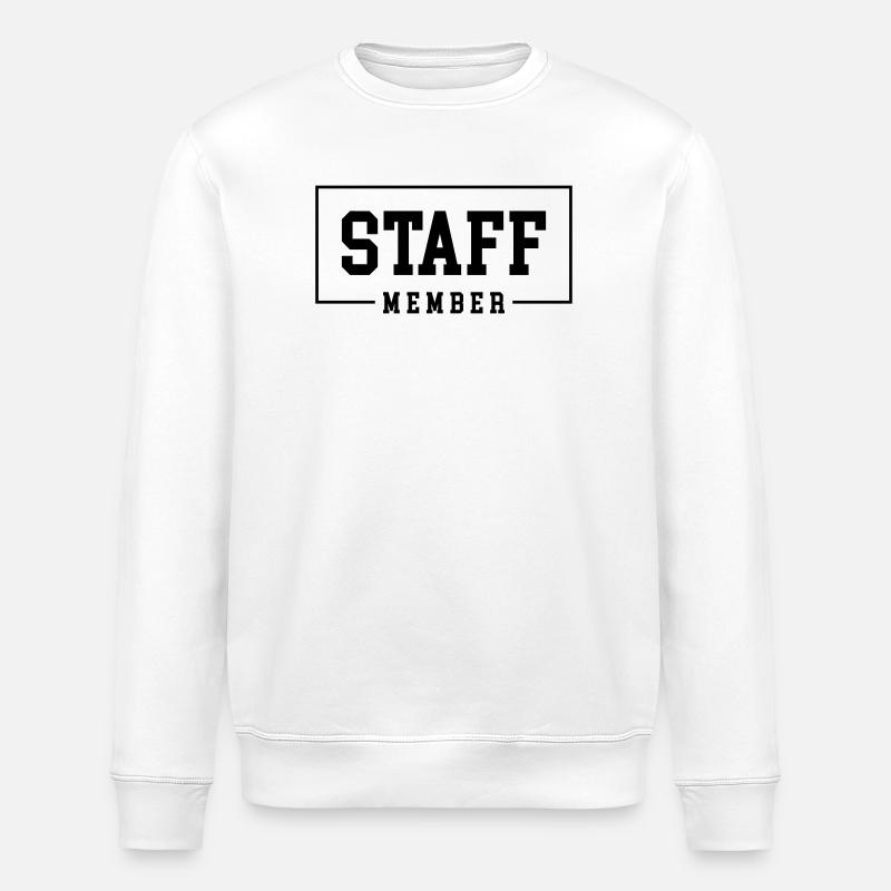 staff member - Stanley/Stella ROLLER Unisex Organic Sweatshirt - white
