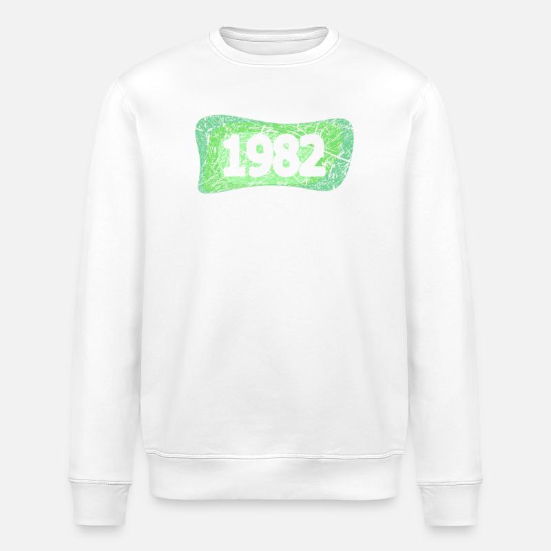 1982 - Stanley/Stella ROLLER Unisex Organic Sweatshirt - white