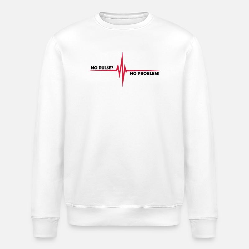 No pulse? - No problem - Stanley/Stella ROLLER Unisex Organic Sweatshirt - white