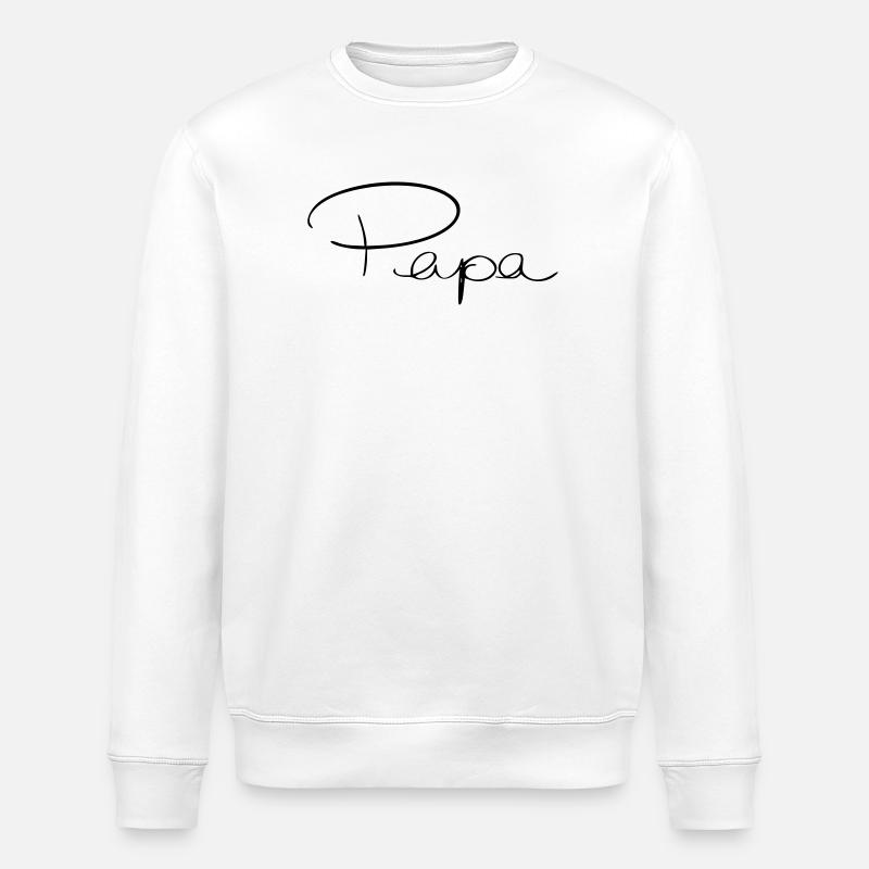 Papa - Sweat bio ROLLER Stanley/Stella Unisexe - blanc