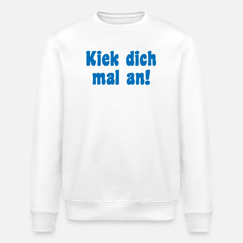 Modell Spruch Berliner - Stanley/Stella Unisex Bio-Sweatshirt ROLLER - Weiß