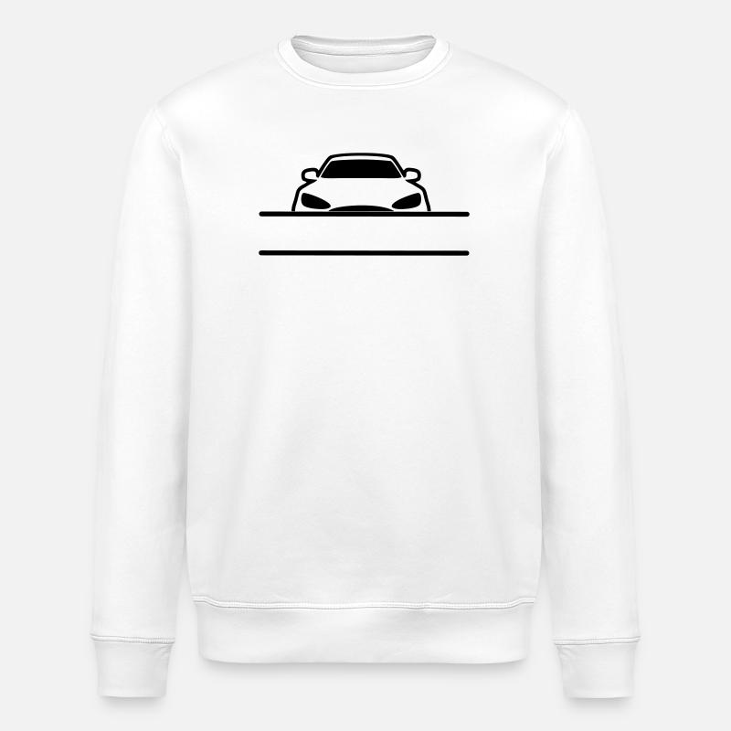 Bannière de nom de voiture - Sweat bio ROLLER Stanley/Stella Unisexe - blanc