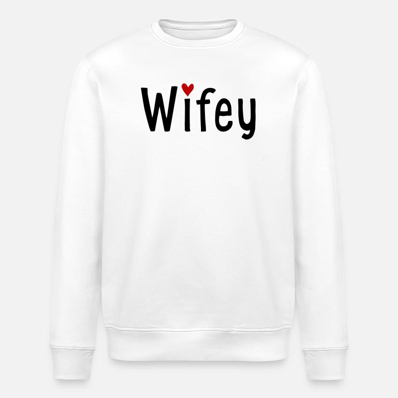 Ehefrau - Stanley/Stella Unisex Bio-Sweatshirt ROLLER - Weiß