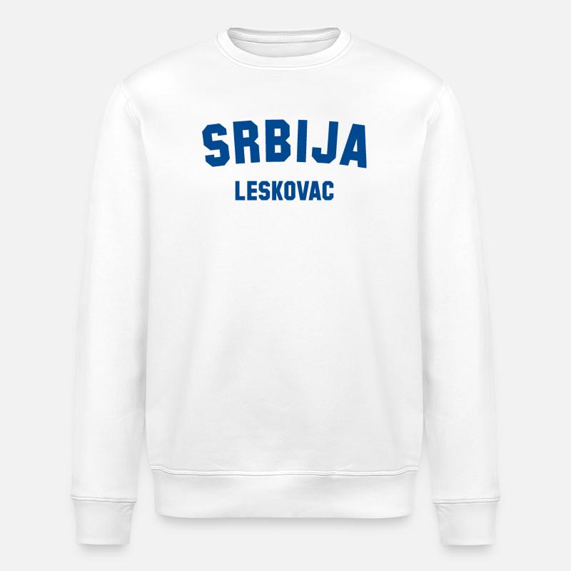 LESKOVAC Srbija Serbia - Stanley/Stella Unisex Bio-Sweatshirt ROLLER - Weiß