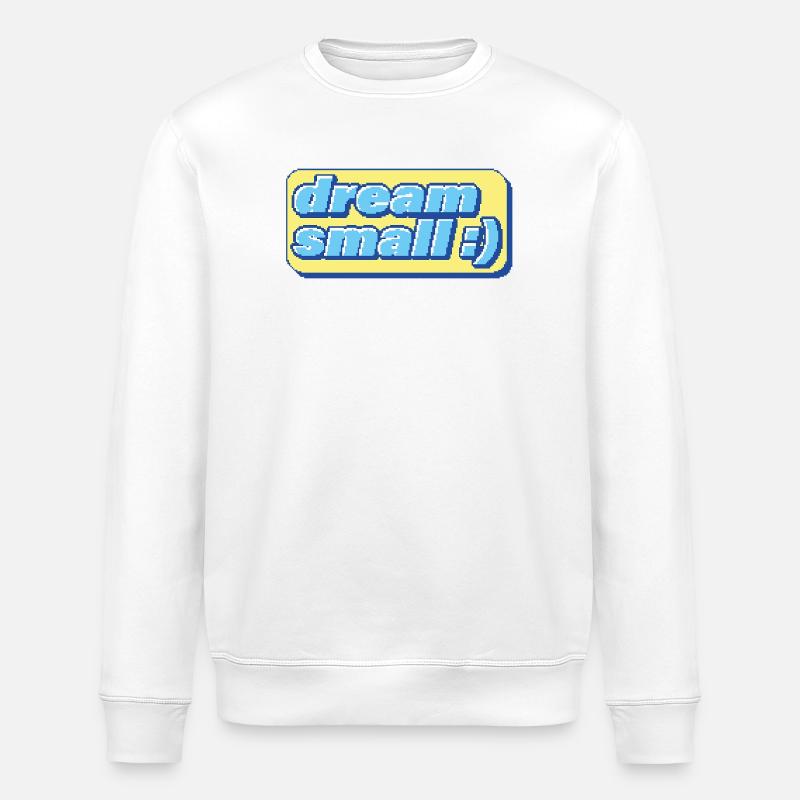Retro Pixel Dream – Ironische Motivation - Stanley/Stella Unisex Bio-Sweatshirt ROLLER - Weiß