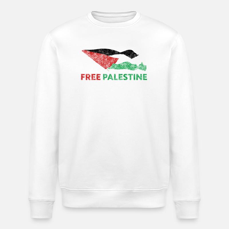 Palestine libre - Sweat bio ROLLER Stanley/Stella Unisexe - blanc