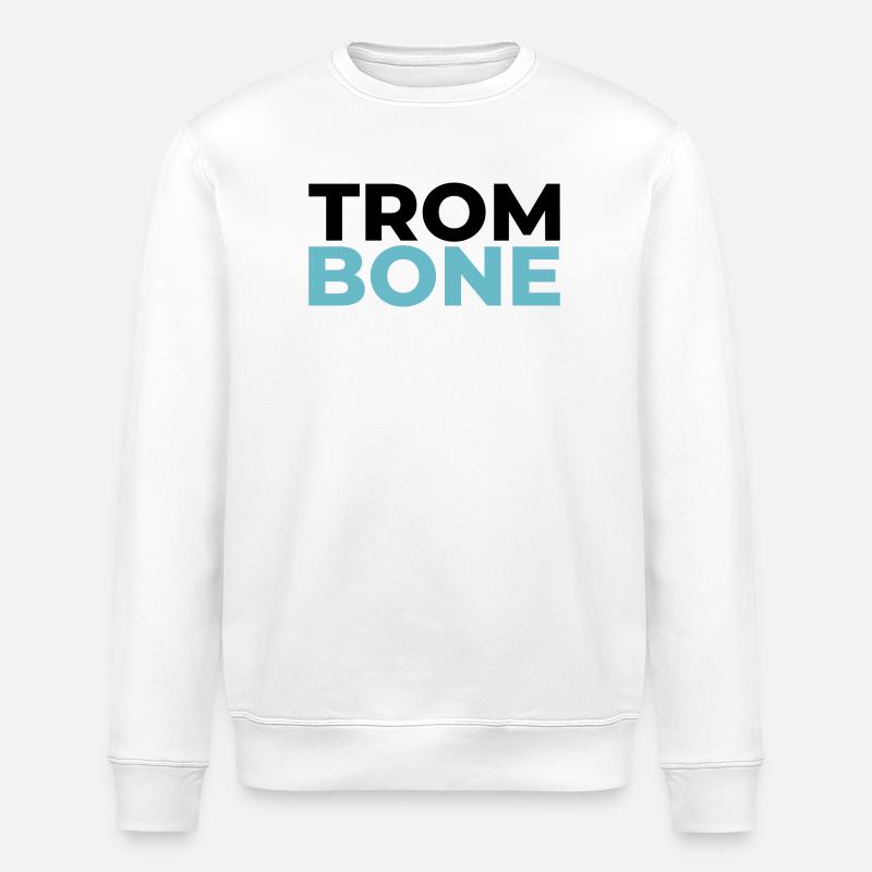 TROMBONE - Stanley/Stella Unisex Bio-Sweatshirt ROLLER - Weiß