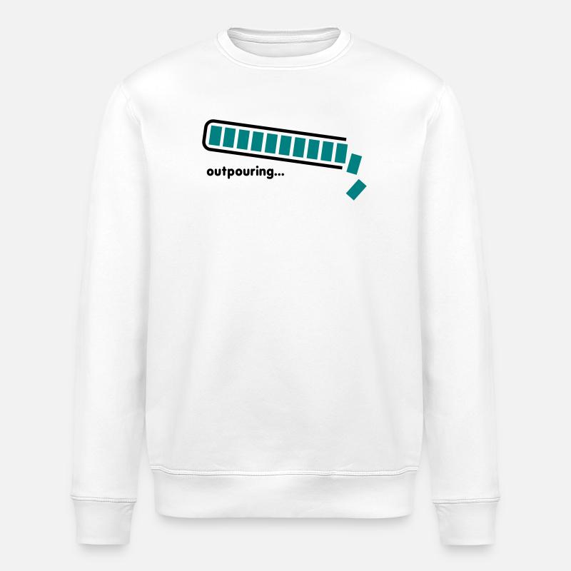 outpouring - Stanley/Stella Unisex Bio-Sweatshirt ROLLER - Weiß