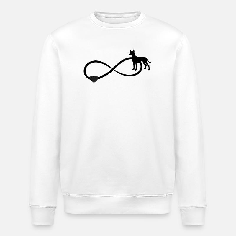 Xoloitzcuintle Infinity - Stanley/Stella ROLLER Unisex Organic Sweatshirt - white