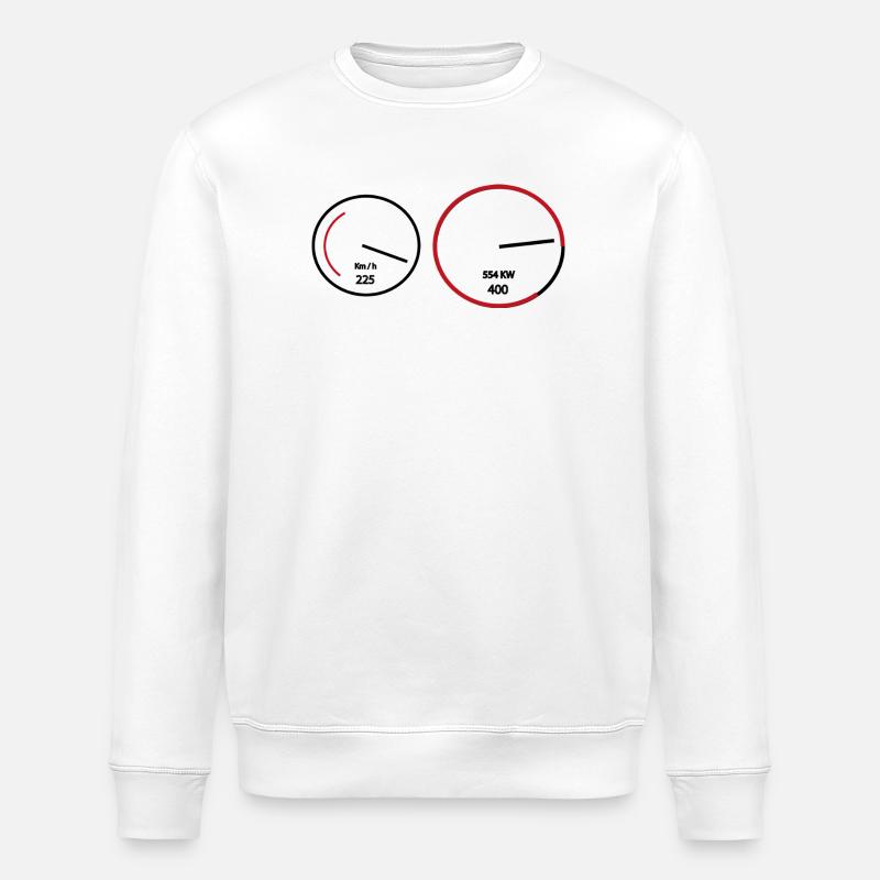 Kms Count - Stanley/Stella ROLLER Unisex Organic Sweatshirt - white