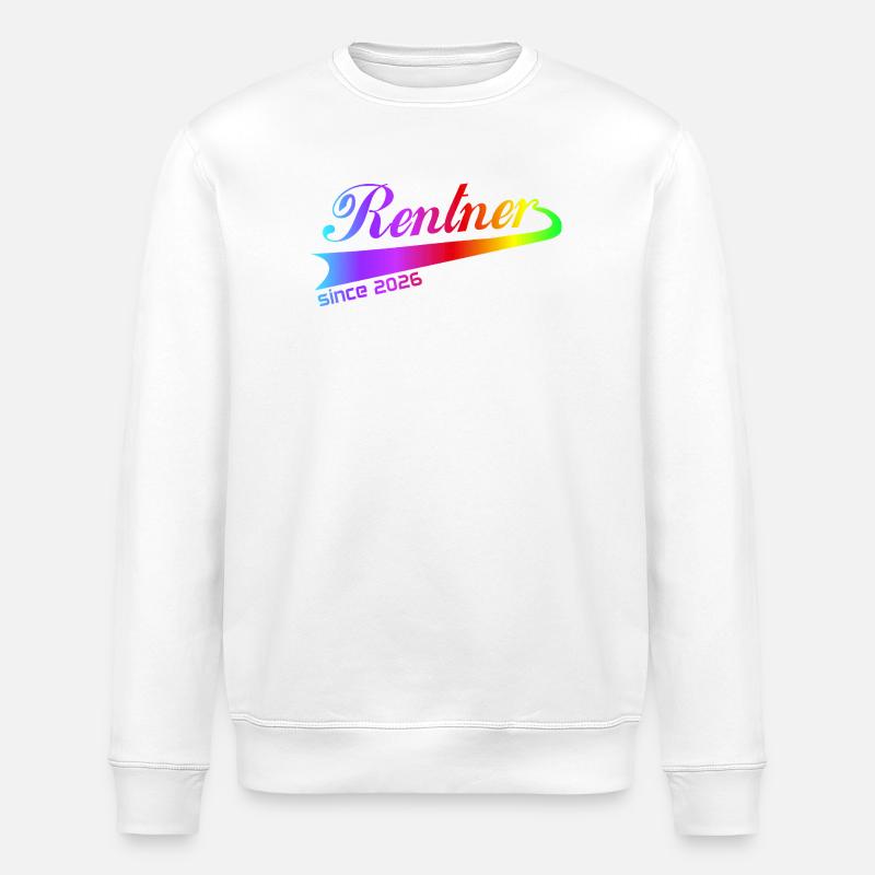Rentner 2026 Ruhestand Rentner Pullover, Kappe - Stanley/Stella Unisex Bio-Sweatshirt ROLLER - Weiß