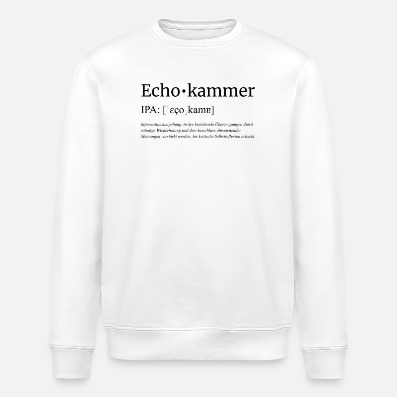 Echokammer - Stanley/Stella Unisex Bio-Sweatshirt ROLLER - Weiß