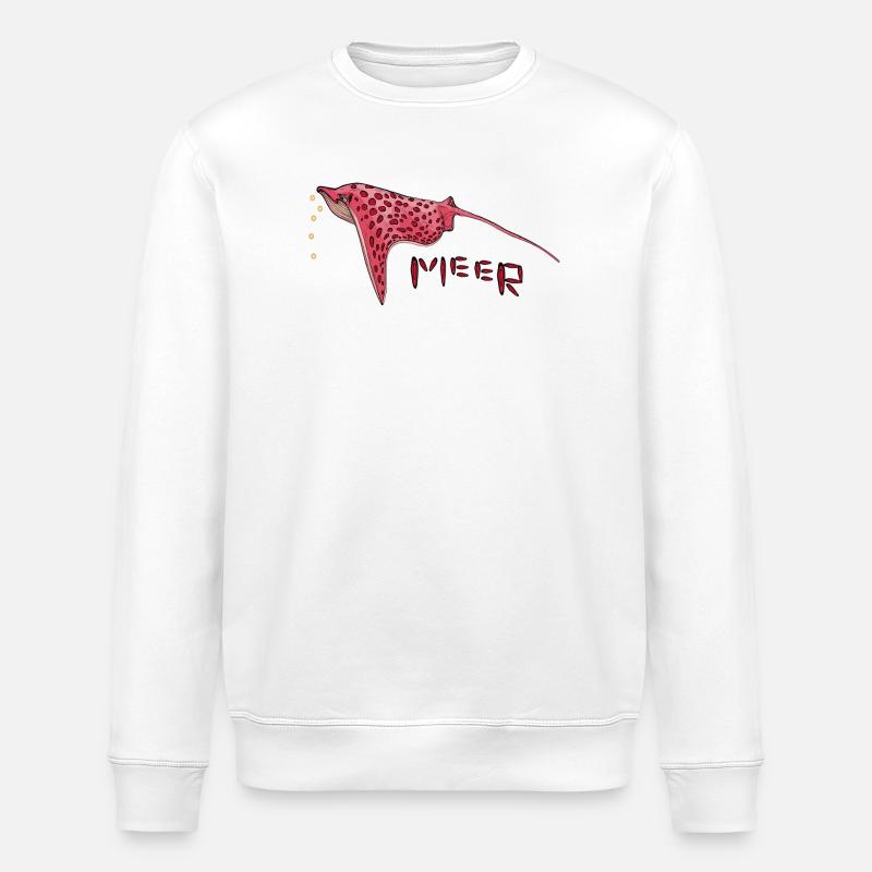 Stingray - Stanley/Stella ROLLER Unisex Organic Sweatshirt - white