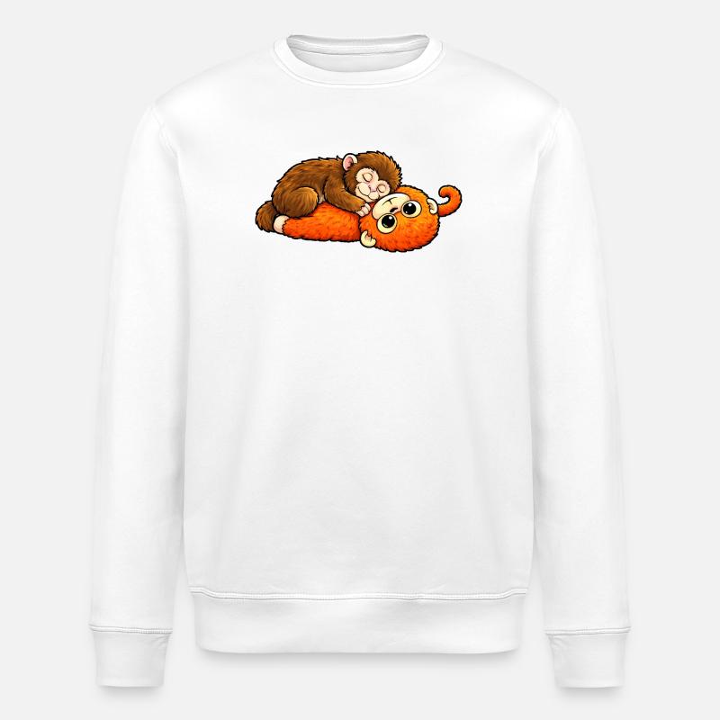 Monkey Punch Baby  - Stanley/Stella Unisex Bio-Sweatshirt ROLLER - Weiß