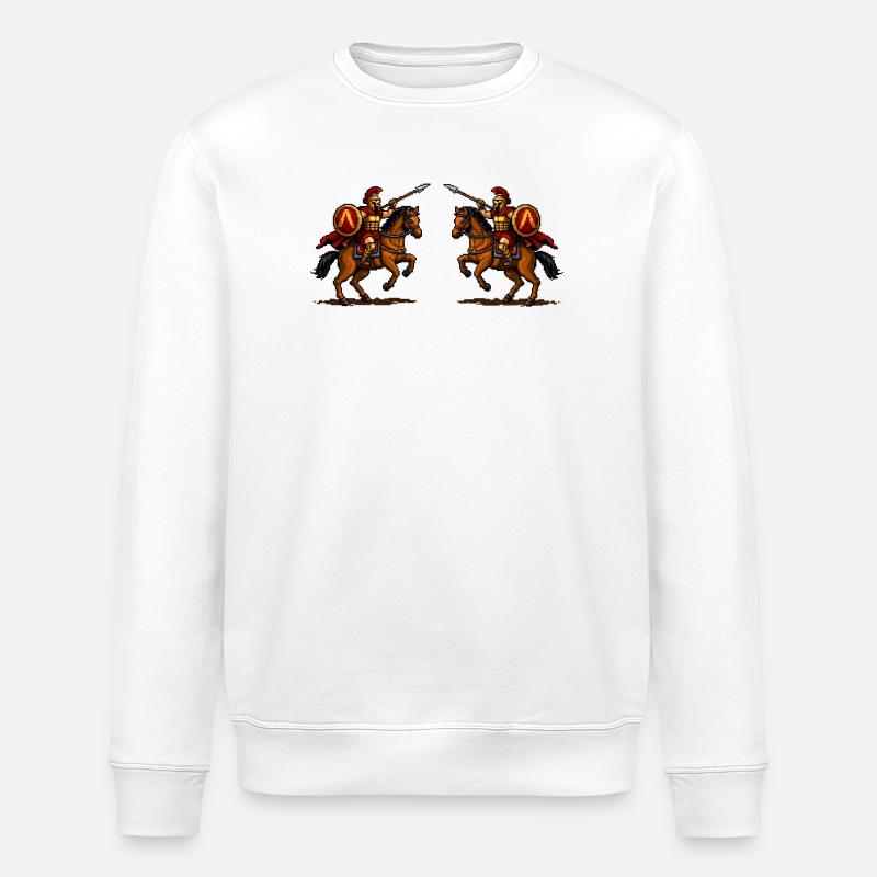 Spartan Reiterduell - Stanley/Stella Unisex Bio-Sweatshirt ROLLER - Weiß