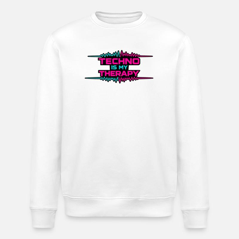 Technothérapie Néon Pulse - Sweat bio ROLLER Stanley/Stella Unisexe - blanc