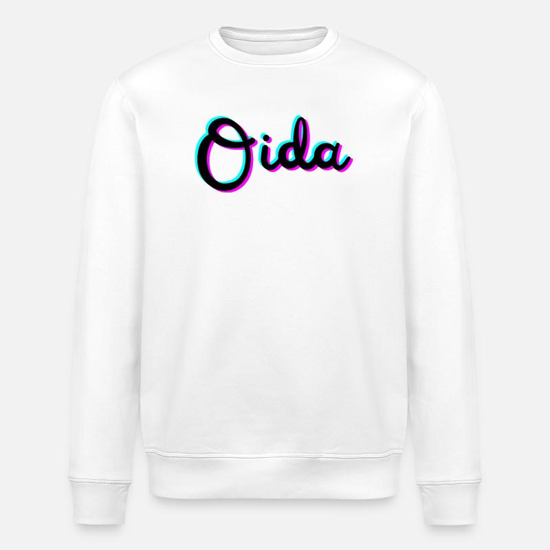 oida - Stanley/Stella Unisex Bio-Sweatshirt ROLLER - Weiß