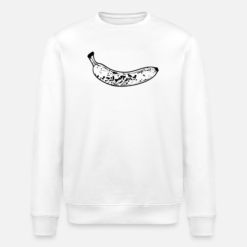 Banane - Sweat bio ROLLER Stanley/Stella Unisexe - blanc