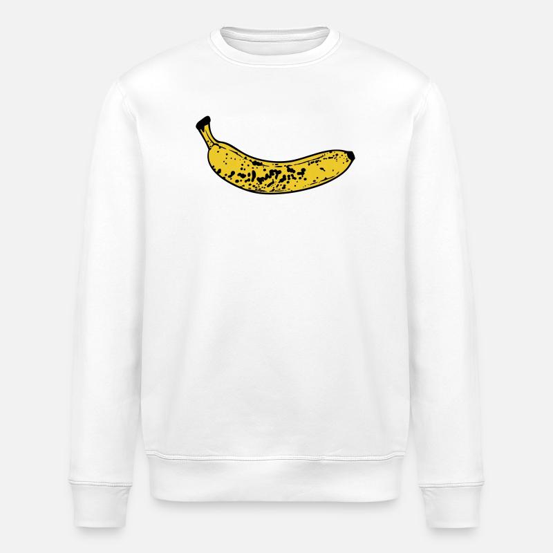 Banane - Sweat bio ROLLER Stanley/Stella Unisexe - blanc