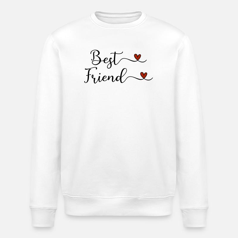 Beste Freunde - Stanley/Stella Unisex Bio-Sweatshirt ROLLER - Weiß