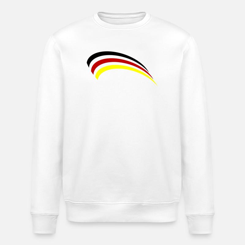Conception du drapeau allemand - Sweat bio ROLLER Stanley/Stella Unisexe - blanc