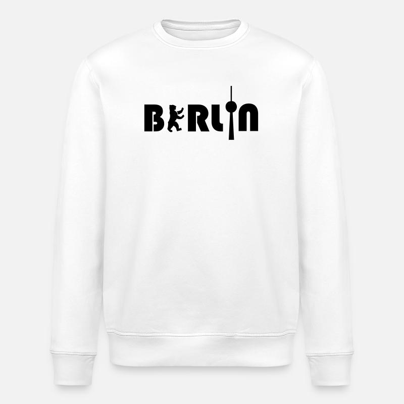 Berlin - Stanley/Stella ROLLER Unisex Organic Sweatshirt - white