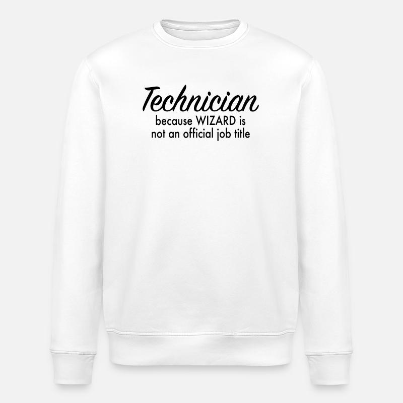 Techniciens - Sweat bio ROLLER Stanley/Stella Unisexe - blanc