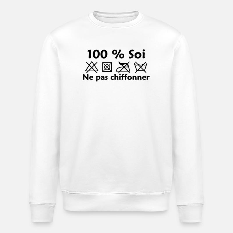 Ne pas chiffonner - Sweat bio ROLLER Stanley/Stella Unisexe - blanc