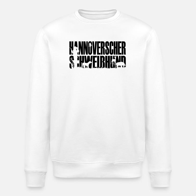 Jagdhund Hannoverscher Schweißhund - Stanley/Stella Unisex Bio-Sweatshirt ROLLER - Weiß