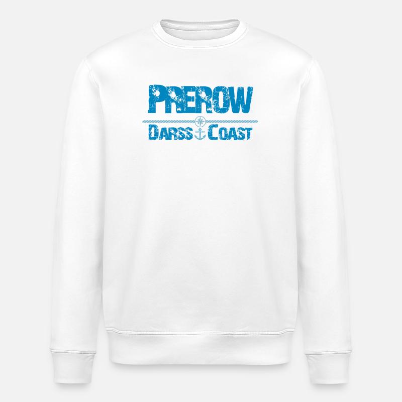 Ostseebad Prerow Darss - Stanley/Stella Unisex Bio-Sweatshirt ROLLER - Weiß