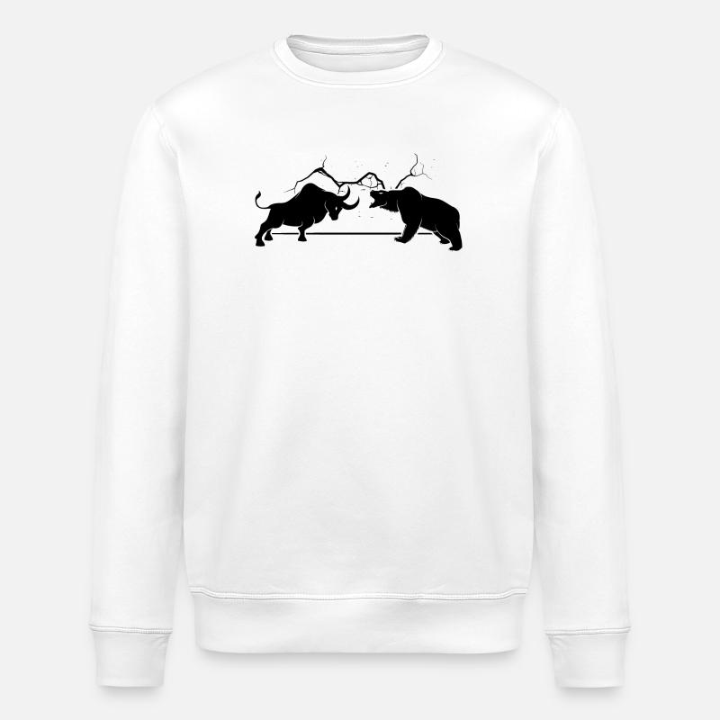 Bulle VS Ours - Sweat bio ROLLER Stanley/Stella Unisexe - blanc
