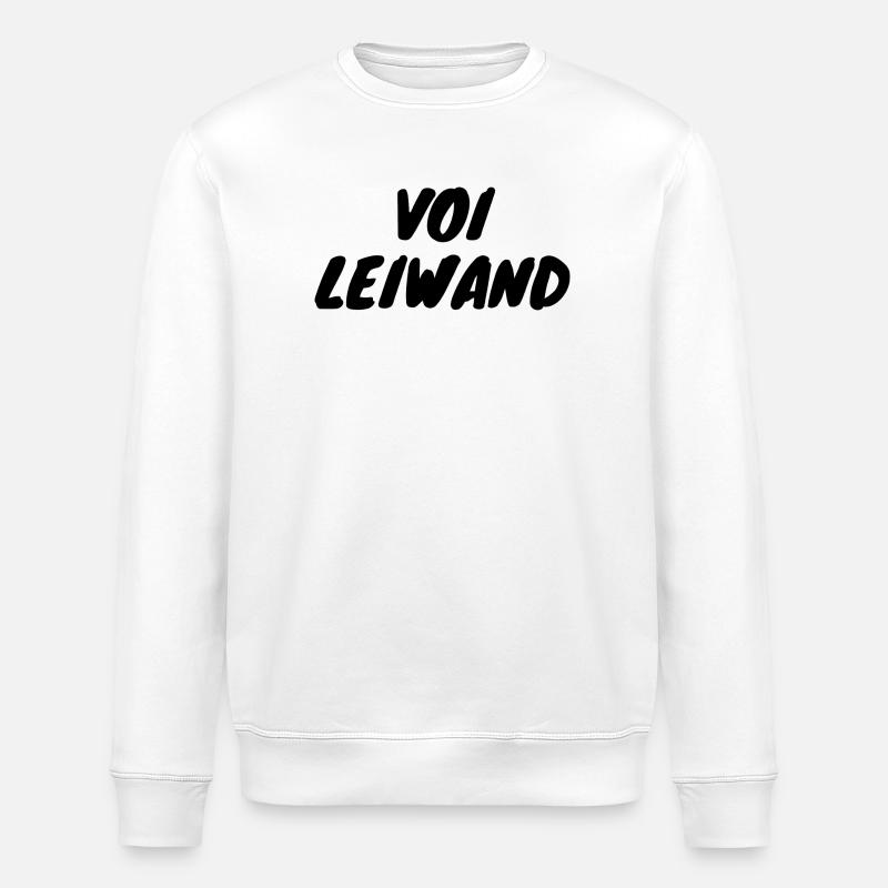Voi Leiwand - Stanley/Stella Unisex Bio-Sweatshirt ROLLER - Weiß