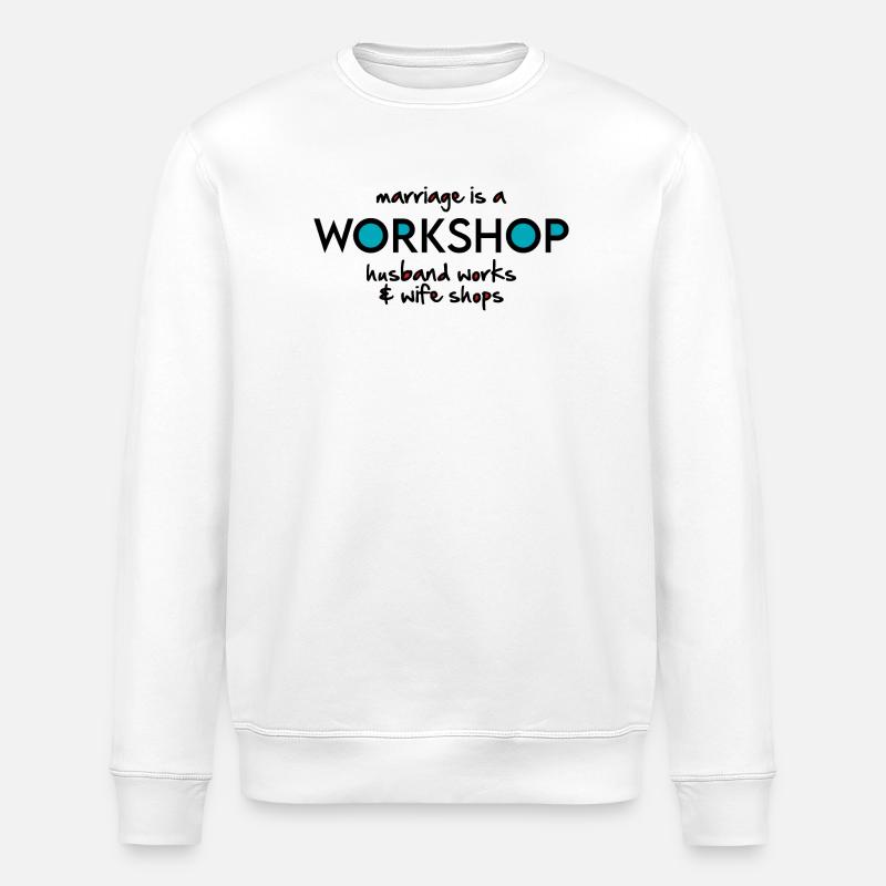 Workshop - Stanley/Stella ROLLER Unisex Organic Sweatshirt - white