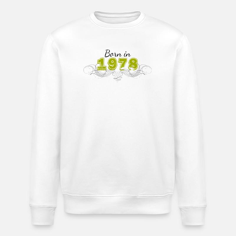 Born in 1978 - Stanley/Stella Unisex Bio-Sweatshirt ROLLER - Weiß