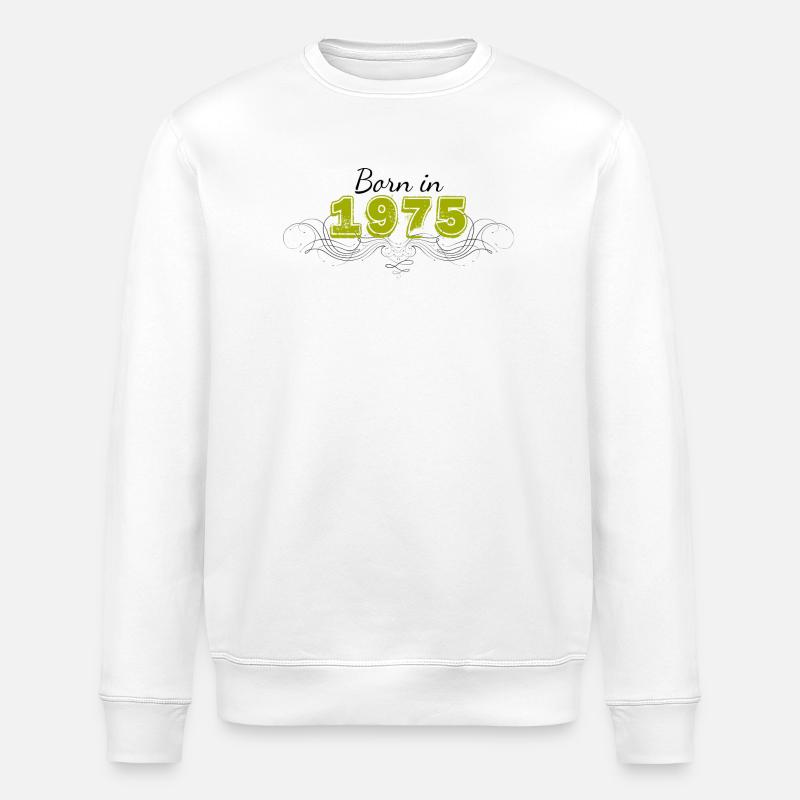 Né en 1975 - Sweat bio ROLLER Stanley/Stella Unisexe - blanc