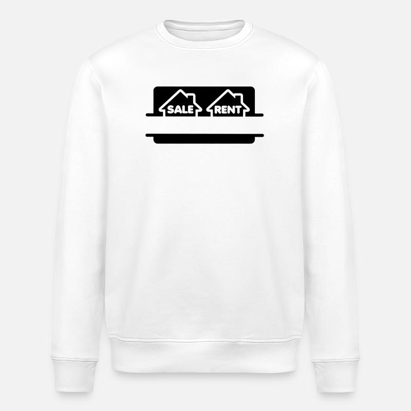 Haus mieten oder kaufen - Stanley/Stella Unisex Bio-Sweatshirt ROLLER - Weiß