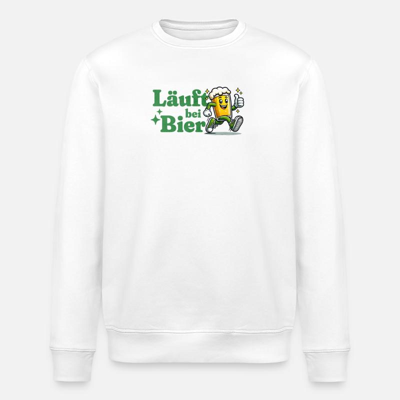 Läuft bei Bier - Stanley/Stella Unisex Bio-Sweatshirt ROLLER - Weiß