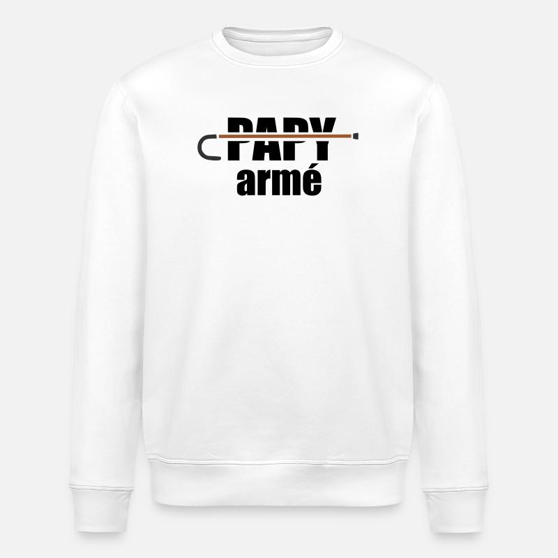 Papy armé - Sweat bio ROLLER Stanley/Stella Unisexe - blanc
