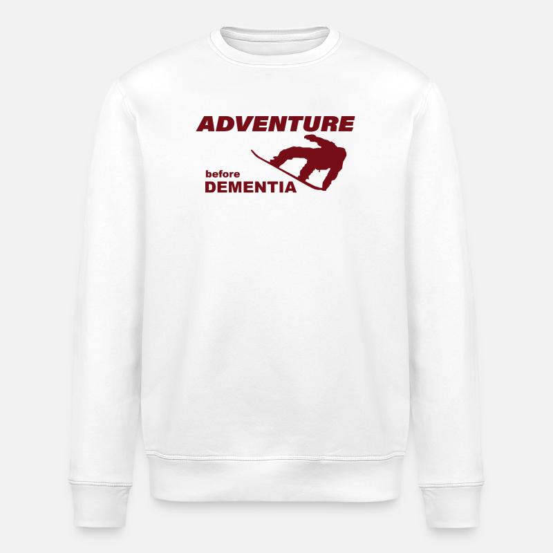 AVENTURE EN SNOWBOARD - Sweat bio ROLLER Stanley/Stella Unisexe - blanc