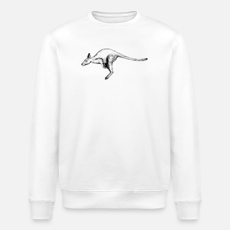 Känguru - Stanley/Stella Unisex Bio-Sweatshirt ROLLER - Weiß