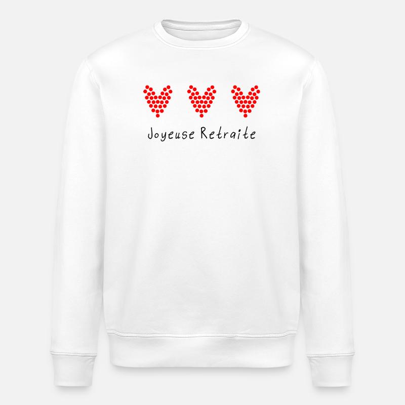 RETRAITE. RETRAITE. RETRAITEE. RETRAITE. - Sweat bio ROLLER Stanley/Stella Unisexe - blanc