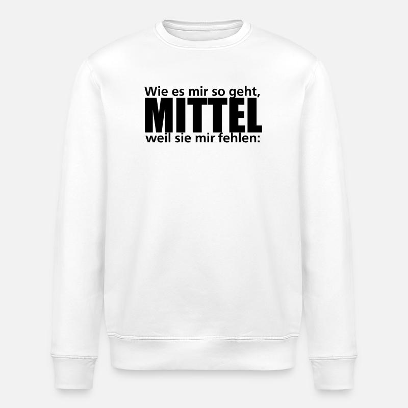 Mittel - Stanley/Stella Unisex Bio-Sweatshirt ROLLER - Weiß